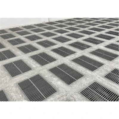 Pardoseală înălțată ventilată din oțel cu ciment